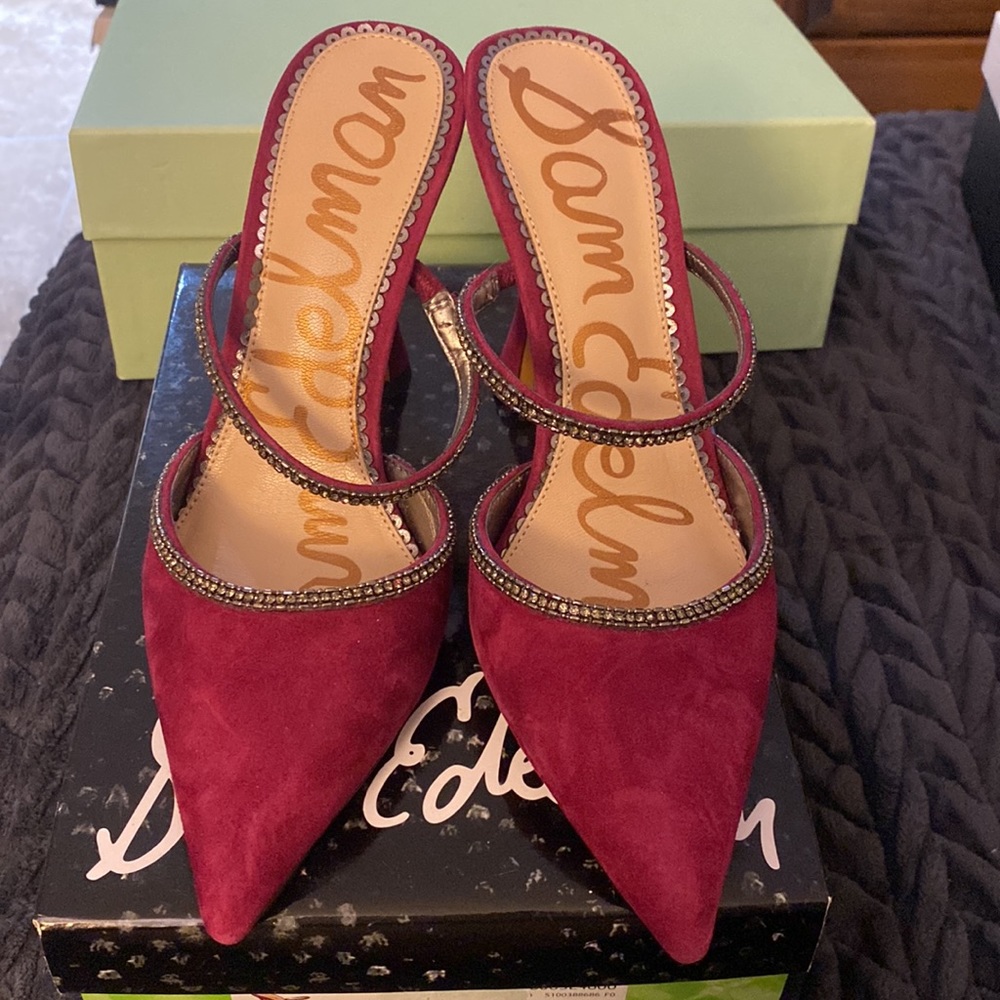 Sam Edelman Aspen berry heels
